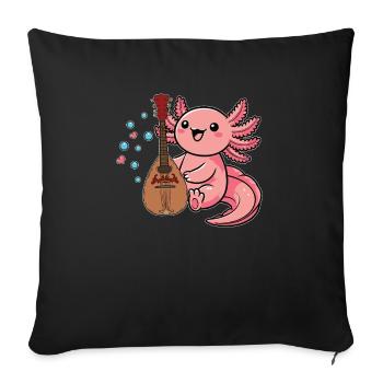 Mandolin, because normal guitars are boring - Sofa pillowcase 17,3'' x 17,3'' (45 x 45 cm) - black - Front