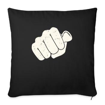 Mandolin, because normal guitars are boring - Sofa pillowcase 17,3'' x 17,3'' (45 x 45 cm) - black - Front