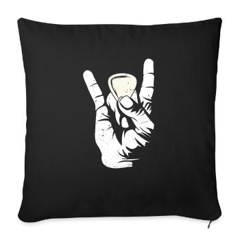 Mandolin, because normal guitars are boring - Sofa pillowcase 17,3'' x 17,3'' (45 x 45 cm) - black - Front