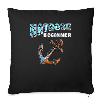 ANCRE DE NAVIRE MARIN DÉBUTANT - Housse de coussin décorative 45 x 45 cm - noir - Devant