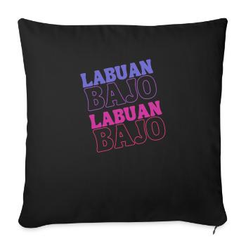 Labuan Bajo, Indonesia - Sofa pillowcase 17,3'' x 17,3'' (45 x 45 cm) - black - Front