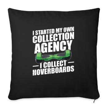 I started my own collection agency. I - Sofa pillowcase 17,3'' x 17,3'' (45 x 45 cm) - black - Front