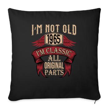 not old classic haha witzig für - Sofakissenbezug 45 x 45 cm - Schwarz - Vorne