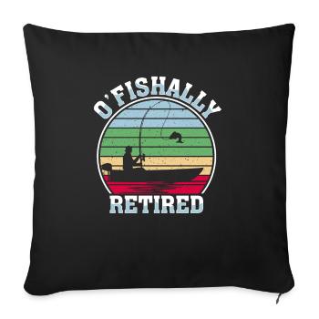 O’Fishally a pris sa retraite - Housse de coussin décorative 45 x 45 cm - noir - Devant