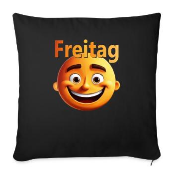 Freitag - Sofakissenbezug 45 x 45 cm - Schwarz - Vorne