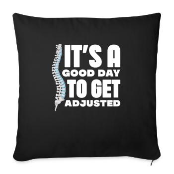 C’est un bon jour pour s’adapter à la conception d’un - Housse de coussin décorative 45 x 45 cm - noir - Devant