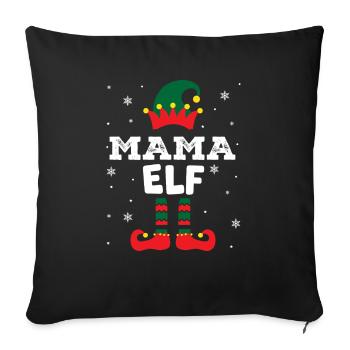 elf haha Zeichenfläche 1 Kopie - Sofakissenbezug 45 x 45 cm - Schwarz - Vorne
