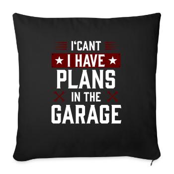 garage2 Artboard 1 - Sofa pillowcase 17,3'' x 17,3'' (45 x 45 cm) - black - Front