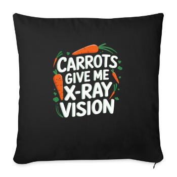 Healthy Eating Habits For Children Eat Green - Sofa pillowcase 17,3'' x 17,3'' (45 x 45 cm) - black - Front