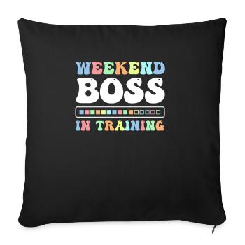 Joyeux vendredi Fri Yay École des enseignants Mème - Housse de coussin décorative 45 x 45 cm - noir - Devant