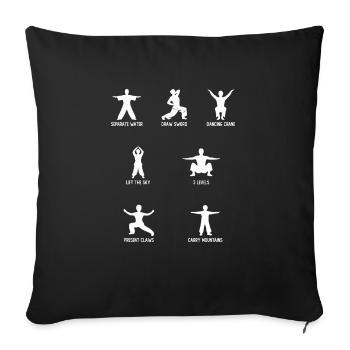 Attraper la chanson Fleur Perdre Go Et Deep - Housse de coussin décorative 45 x 45 cm - noir - Devant