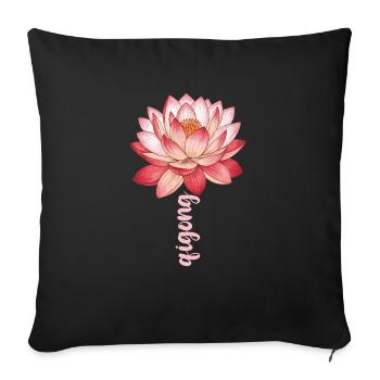 Attraper la chanson Fleur Perdre Go Et Deep - Housse de coussin décorative 45 x 45 cm - noir - Devant
