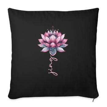 Attraper la chanson Fleur Perdre Go Et Deep - Housse de coussin décorative 45 x 45 cm - noir - Devant