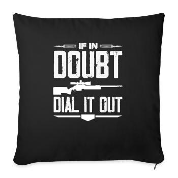 Cat Fat Fat Cat Humor Meme - Sofa pillowcase 17,3'' x 17,3'' (45 x 45 cm) - black - Front