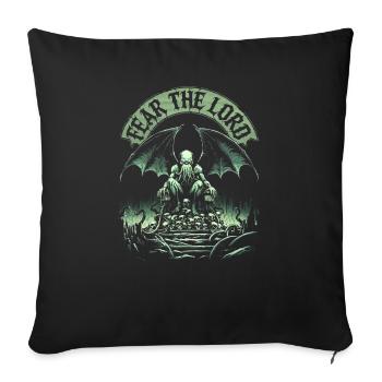 Cthulhu, Craignez le Seigneur, L’Ancien Cthulhu Mythos - Housse de coussin décorative 45 x 45 cm - noir - Devant