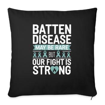 Batten Disease Awareness Disease Disorder - Housse de coussin décorative 45 x 45 cm - noir - Devant