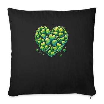 Que les manigances célèbrent la Saint-Patrick - Housse de coussin décorative 45 x 45 cm - noir - Devant