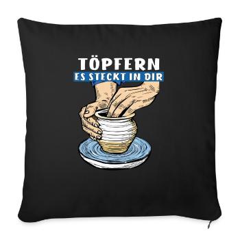 POTTERY IT'S IN YOU - Sofa pillowcase 17,3'' x 17,3'' (45 x 45 cm) - black - Front