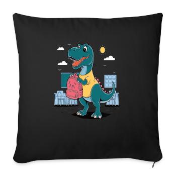 100e jour d’école 100 jour d’école des enfants - Housse de coussin décorative 45 x 45 cm - noir - Devant