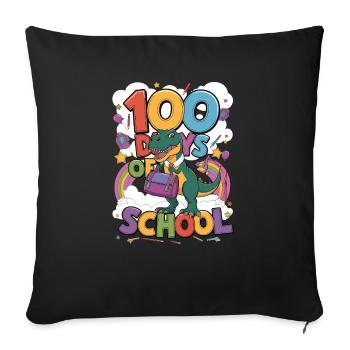 100th Day Of School 100 Day Of School Kids - Sofa pillowcase 17,3'' x 17,3'' (45 x 45 cm) - black - Front