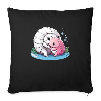 All Cool People Breed Tiny Dinosaurs - Sofa pillowcase 17,3'' x 17,3'' (45 x 45 cm) - black - Front