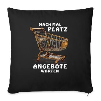 PANIER D’ACHAT MAKE WAY - Housse de coussin décorative 45 x 45 cm - noir - Devant