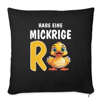 AVOIR UNE MAIGRE RENTE - Housse de coussin décorative 45 x 45 cm - noir - Devant