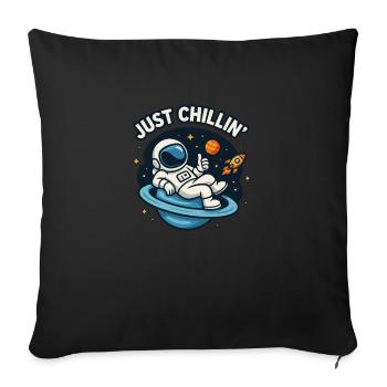 Just Chillin - Sofakissenbezug 45 x 45 cm - Schwarz - Vorne