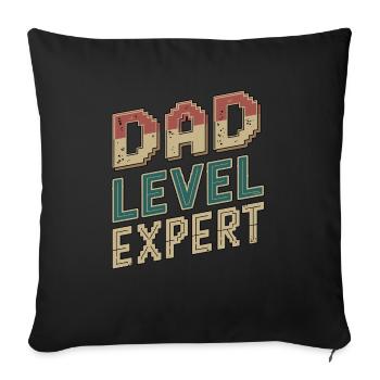 Geschenke Zum Vatertag Für Papa - Sofakissenbezug 45 x 45 cm - Schwarz - Vorne