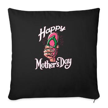 Happy Mother's Day - Sofa pillowcase 17,3'' x 17,3'' (45 x 45 cm) - black - Front