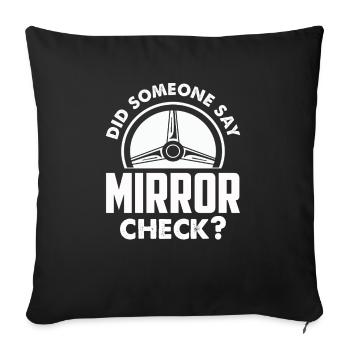 Driving School Driving Instructor - Sofa pillowcase 17,3'' x 17,3'' (45 x 45 cm) - black - Front