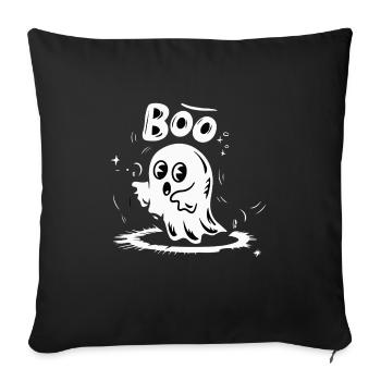SPECTER BOO - Sofa pillowcase 17,3'' x 17,3'' (45 x 45 cm) - black - Front