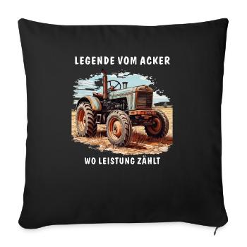 TRAKTOR LANDWIRTSCHAFT LEGENDE VOM ACKER - Sofakissenbezug 45 x 45 cm - Schwarz - Vorne