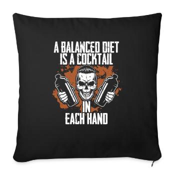 Barman Barman Barman - Housse de coussin décorative 45 x 45 cm - noir - Devant