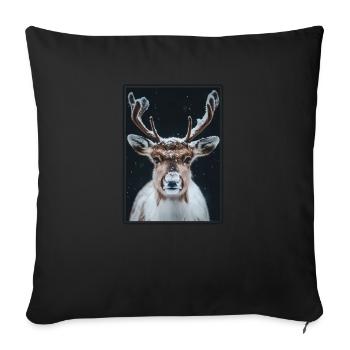 Renne Renne - Housse de coussin décorative 45 x 45 cm - noir - Devant