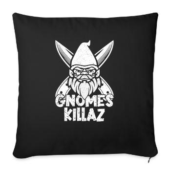 Gnome Costume Men Gnomes Killaz - Sofa pillowcase 17,3'' x 17,3'' (45 x 45 cm) - black - Front