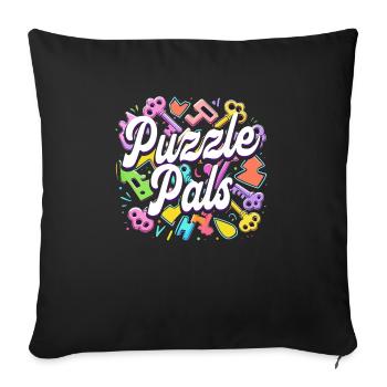 Escape Room Puzzle Pals - Sofa pillowcase 17,3'' x 17,3'' (45 x 45 cm) - black - Front