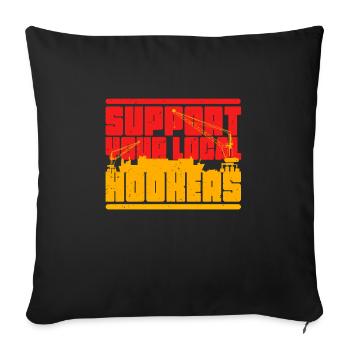 Docker - Sofa pillowcase 17,3'' x 17,3'' (45 x 45 cm) - black - Front