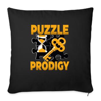 Escape Room - Sofa pillowcase 17,3'' x 17,3'' (45 x 45 cm) - black - Front