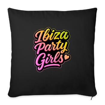 Ibiza Party Girls Colorful - Sofa pillowcase 17,3'' x 17,3'' (45 x 45 cm) - black - Front