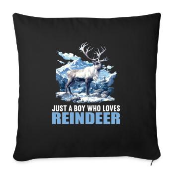 Renne Renne - Housse de coussin décorative 45 x 45 cm - noir - Devant