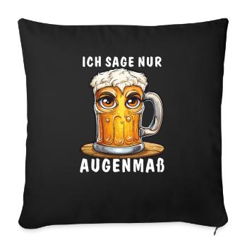 JE PARLE SIMPLEMENT D’UN SENS DES PROPORTIONS - Housse de coussin décorative 45 x 45 cm - noir - Devant
