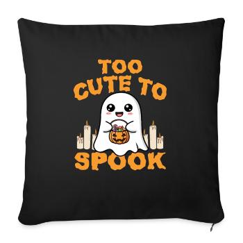 TROP MIGNON POUR ÊTRE EFFRAYÉ - CADEAU D’HALLOWEEN - Housse de coussin décorative 45 x 45 cm - noir - Devant