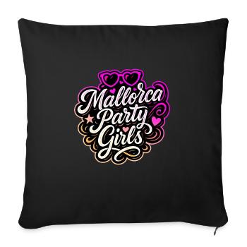 Mallorca Party Girls Colorful - Sofa pillowcase 17,3'' x 17,3'' (45 x 45 cm) - black - Front