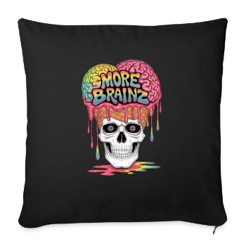 Zombie Cream Madness - Sofa pillowcase 17,3'' x 17,3'' (45 x 45 cm) - black - Front