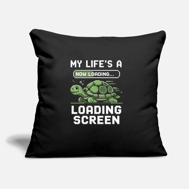 Turtle in the loading screen Sofa pillowcase 17,3'' x 17,3'' (45 x 45 cm)