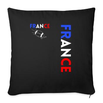 Rugby Player Fan Rugby Supporter Rugby France - Sofa pillowcase 17,3'' x 17,3'' (45 x 45 cm) - black - Front