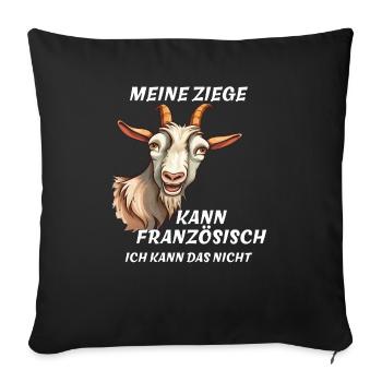 MA CHÈVRE CONNAÎT LE FRANÇAIS - Housse de coussin décorative 45 x 45 cm - noir - Devant