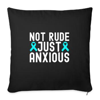 Trouble anxieux Trouble anxieux - Housse de coussin décorative 45 x 45 cm - noir - Devant