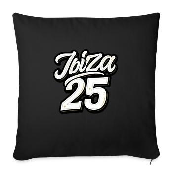 Ibiza 2025 Jersey - Sofa pillowcase 17,3'' x 17,3'' (45 x 45 cm) - black - Front